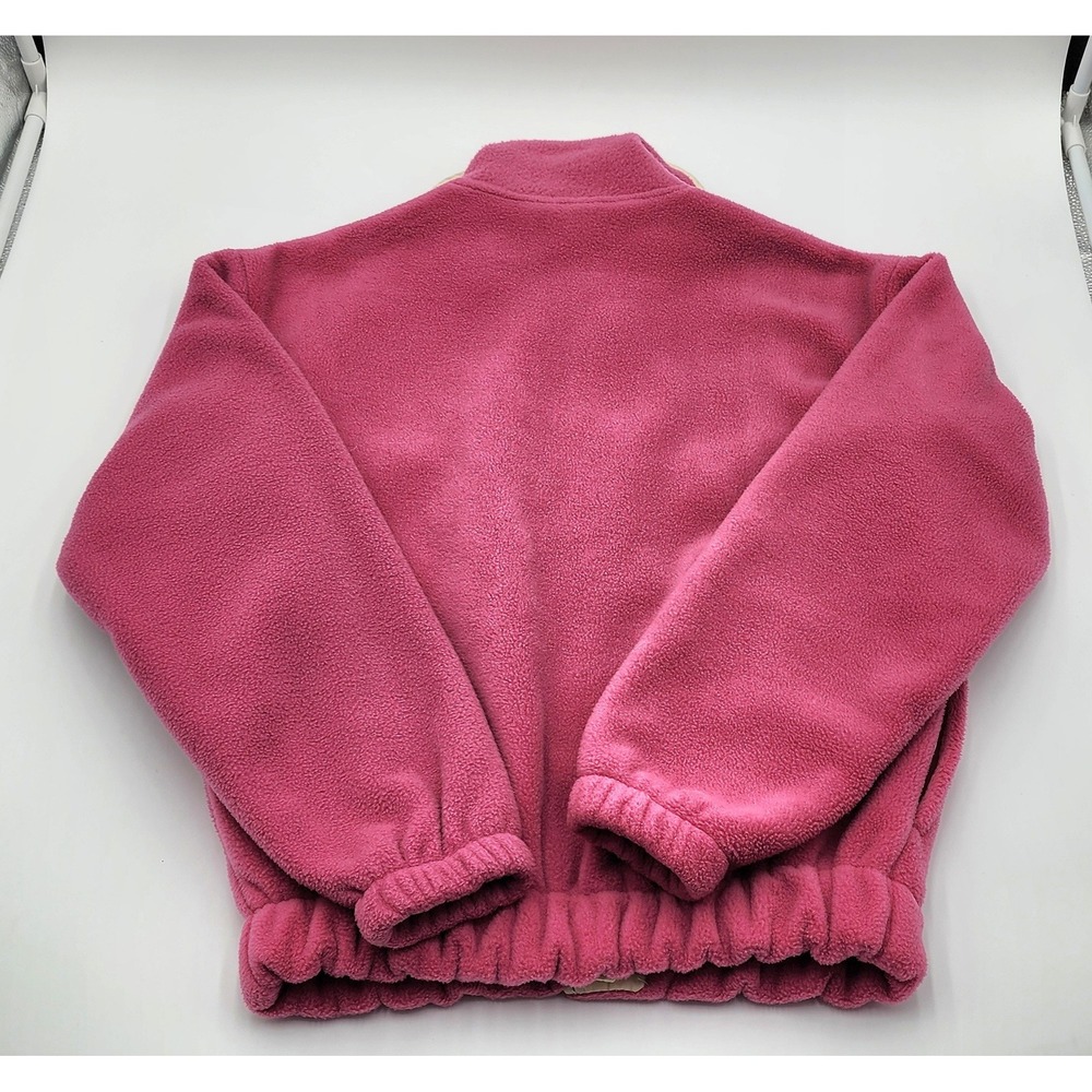 Vintage Woolrich Fleece Jacket Small Pink Made in USA Full Snap Front 90s Retro - Picture 14 of 14